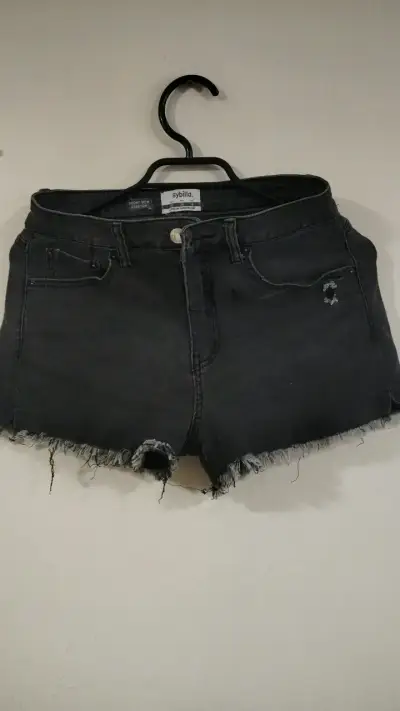 Shorts de mezclilla negros Sybilla - miniatura 1