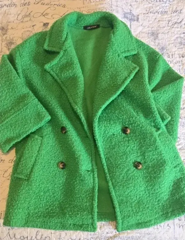 Blazer verde elegante para mujer - 6