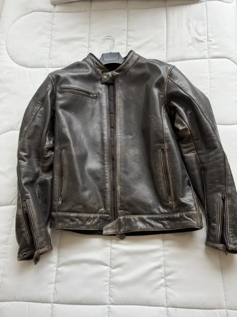 Chaqueta de cuero para moto Richa talla 52 - 1