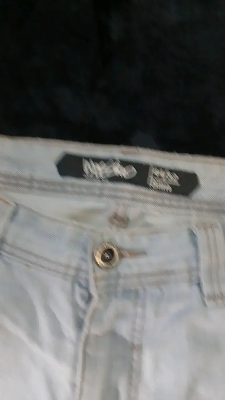 Jeans celestes desgastados para mujer - 2