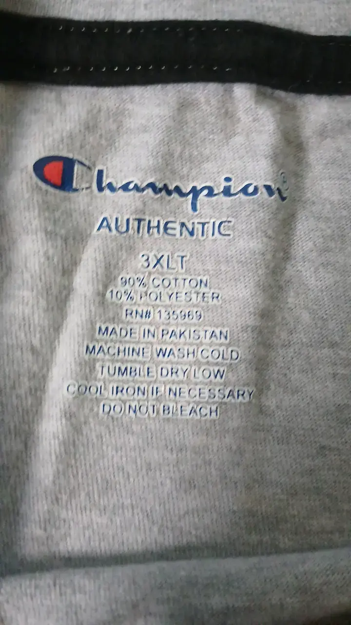 Polera sin mangas gris Champion talla 3XLT - 2