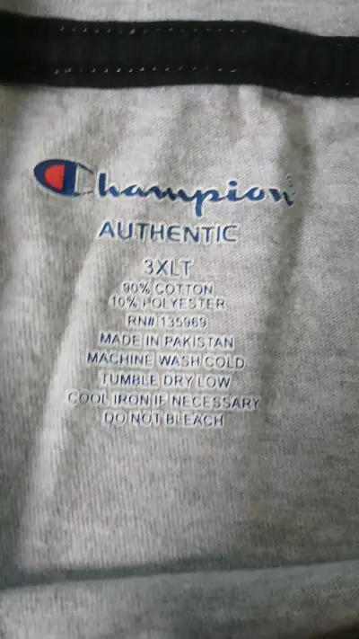 Polera sin mangas gris Champion talla 3XLT - miniatura 2