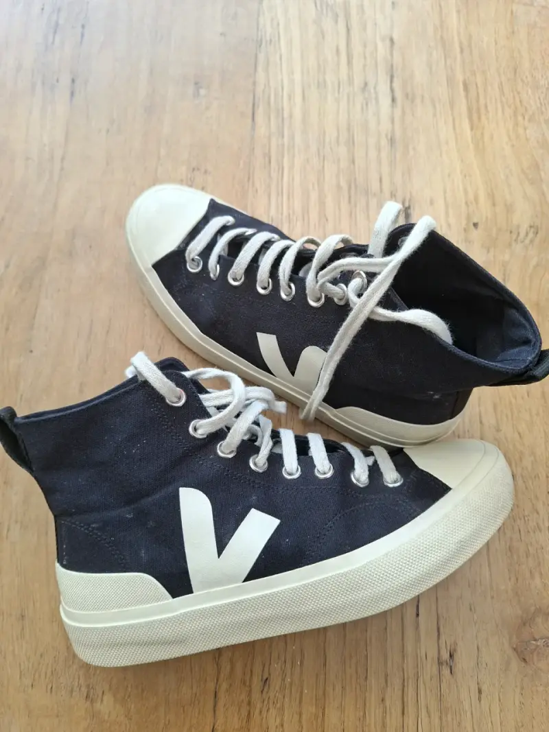 Zapatillas negras de lona Veja talla 39 - 4