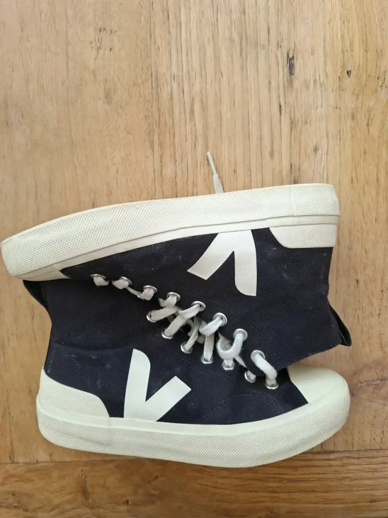 Zapatillas negras de lona Veja talla 39 - 5