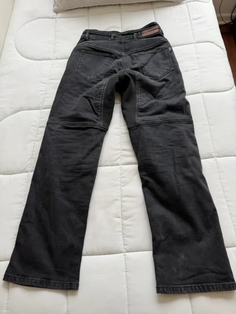 Pantalones Trilobite de moto negros con protección - 3