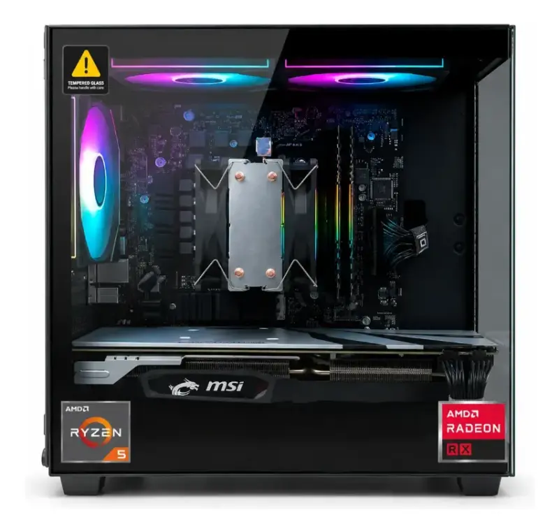 PC GAMER RYZEN 5, AMD RX, 16GB RAM, 500GB M.2 - 2