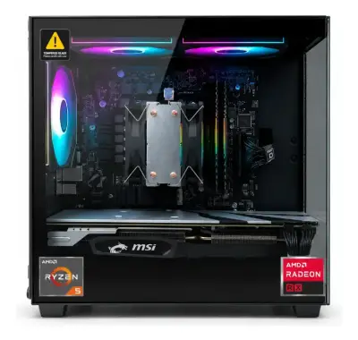 PC GAMER RYZEN 5, AMD RX, 16GB RAM, 500GB M.2 - miniatura 2