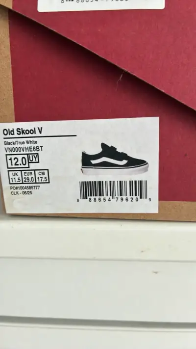 Zapatillas Vans Old Skool V negras para niños - miniatura 2