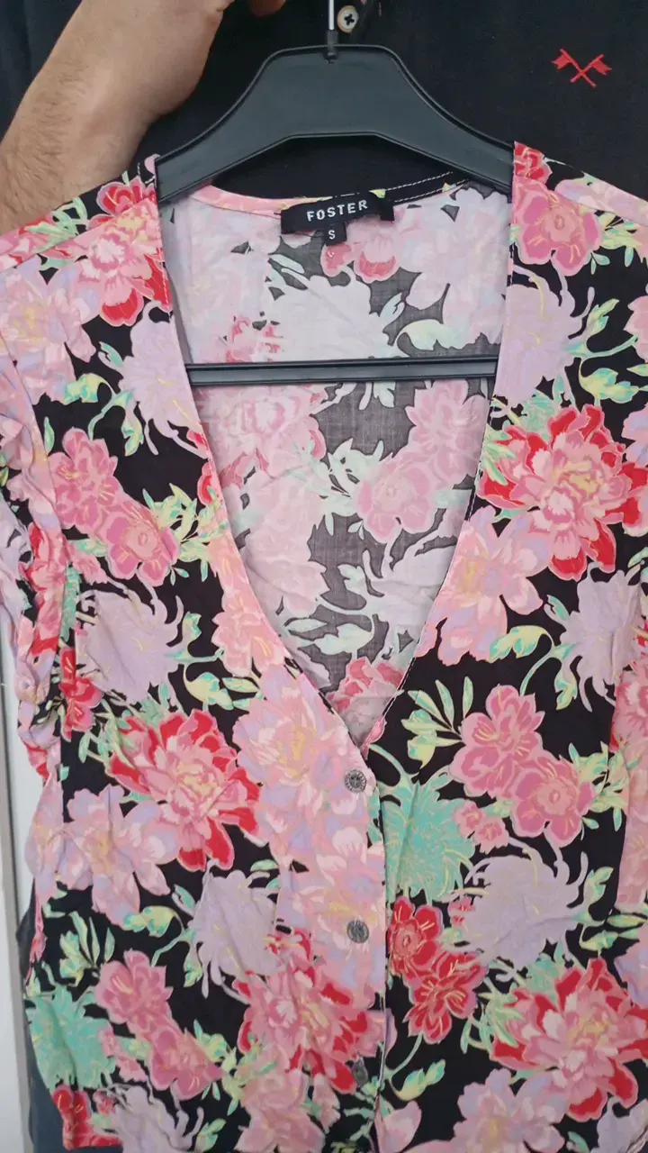 Blusa floral de mujer Foster talla S - 2