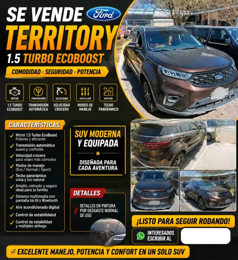 Ford Territory 1.5 Turbo EcoBoost SUV en venta - 1