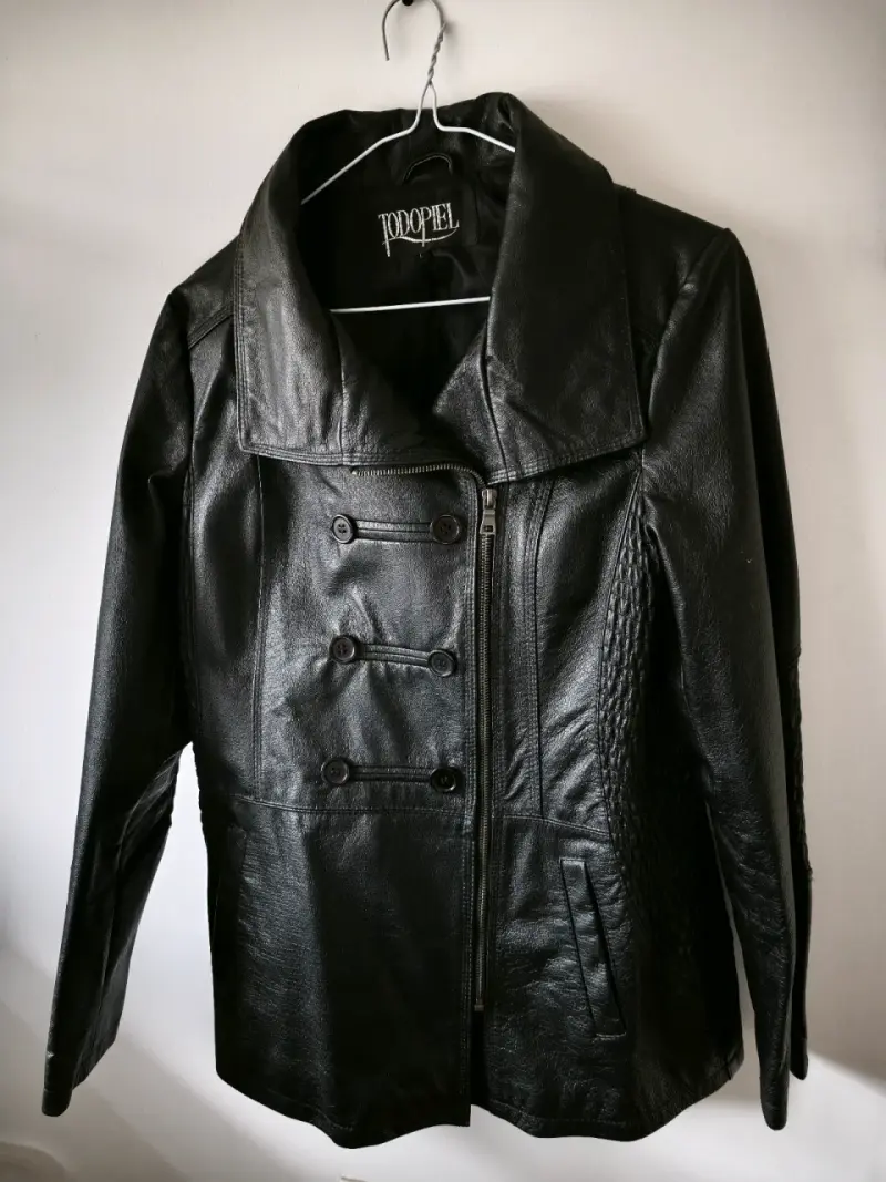 Chaqueta de cuero negra Todopiel - 1