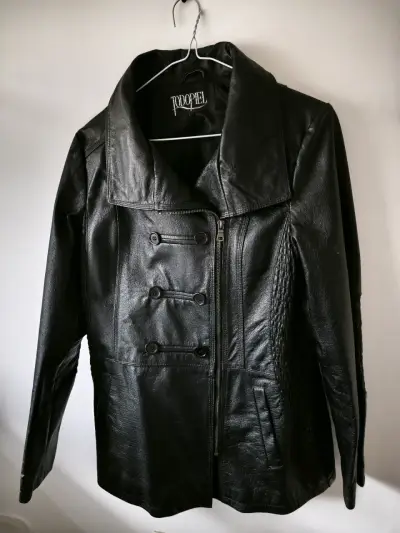 Chaqueta de cuero negra Todopiel - miniatura 1