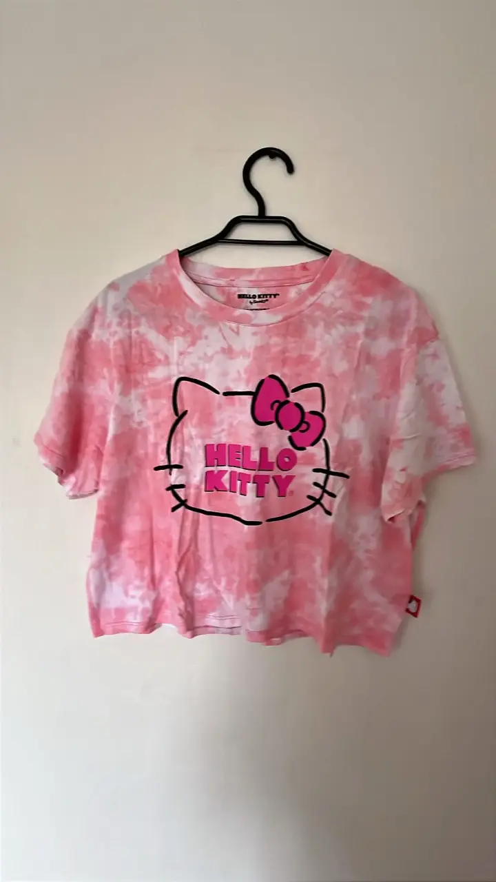 Polera Tie-Dye Hello Kitty Rosa - 1