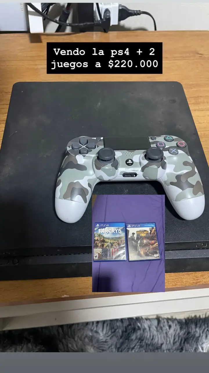 Consola PS4 con control y 2 juegos incluidos