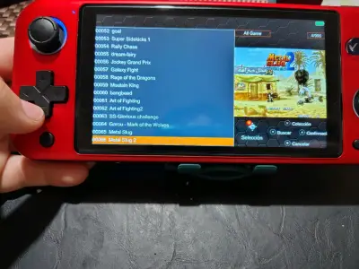 Consola portátil retro roja - miniatura 3