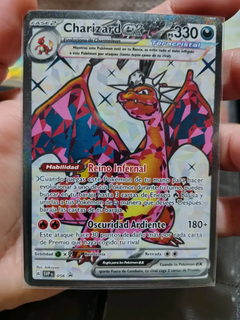 Carta Pokémon Charizard EX Teracristal