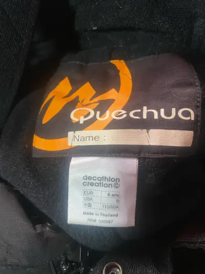 Pantalones de nieve para niños Quechua negros - miniatura 1
