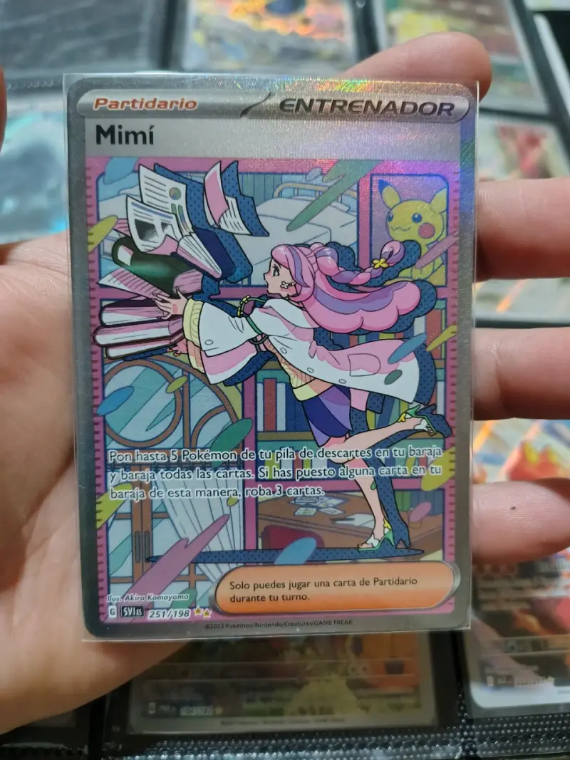 Carta Pokémon Entrenador Mimí Holo Rara