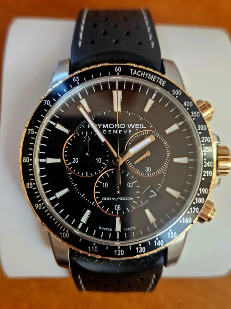 Reloj Raymond Weil Freelander cronógrafo negro - 1