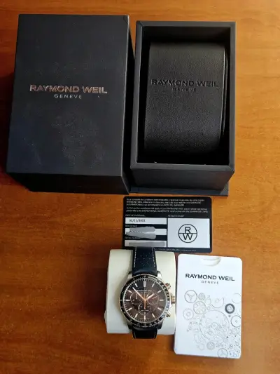 Reloj Raymond Weil Freelander cronógrafo negro - miniatura 2