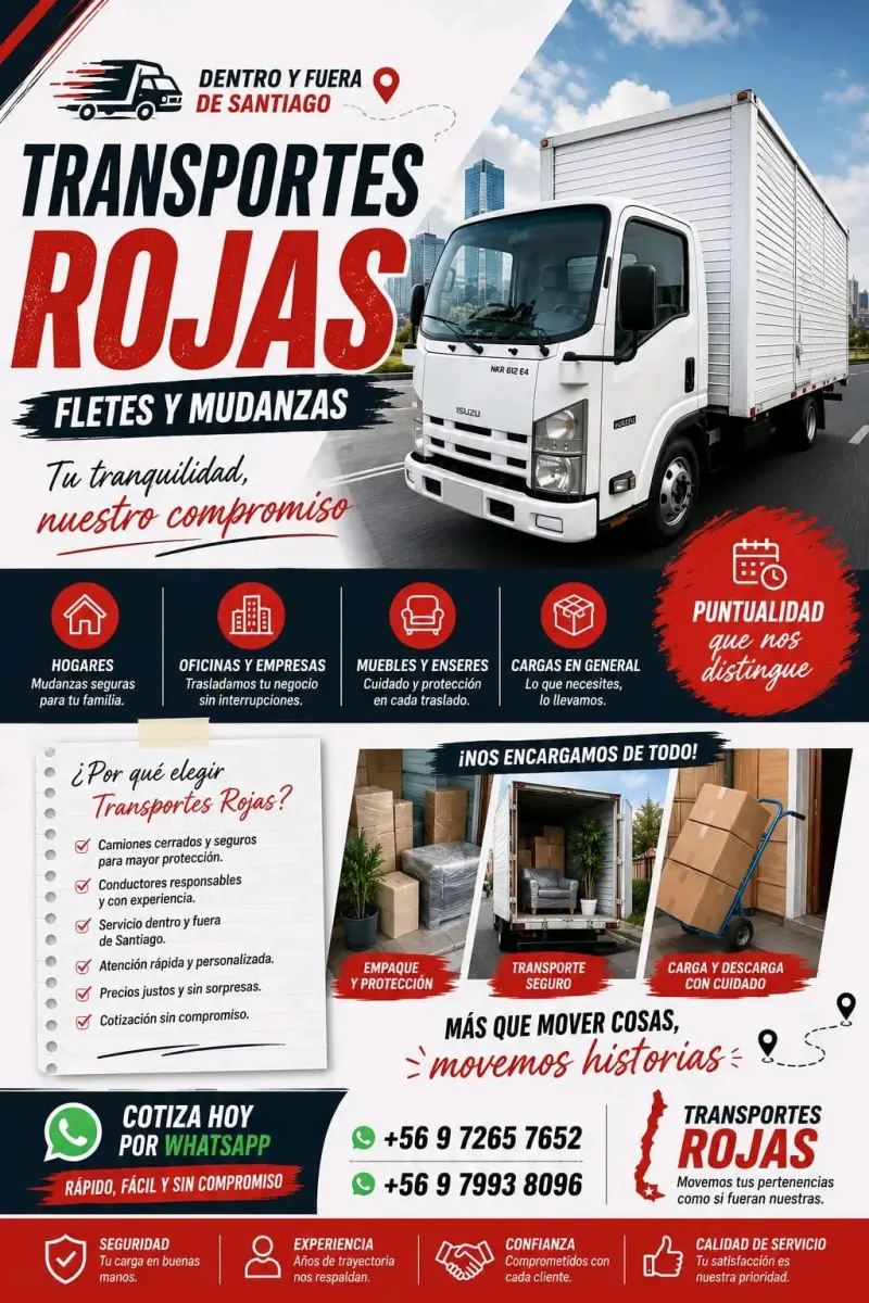 Fletes y Mudanzas dentro y fuera de Santiago - 2