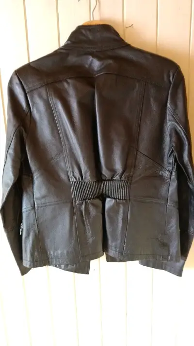 Chaqueta de cuero negra Todopiel - miniatura 2