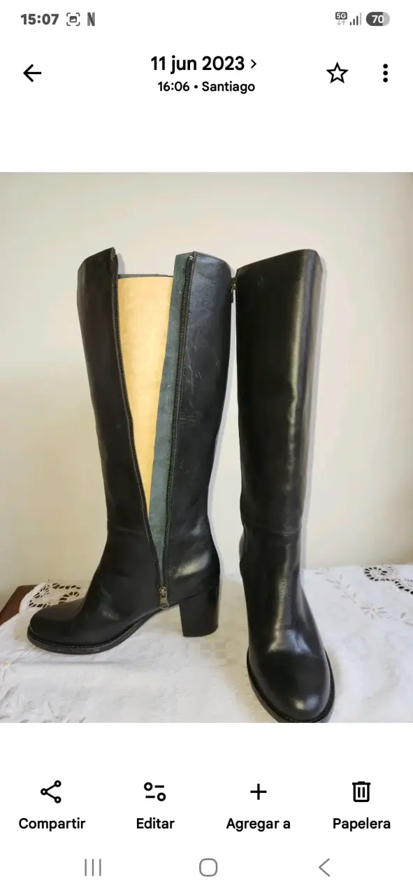 Botas largas de cuero - 2