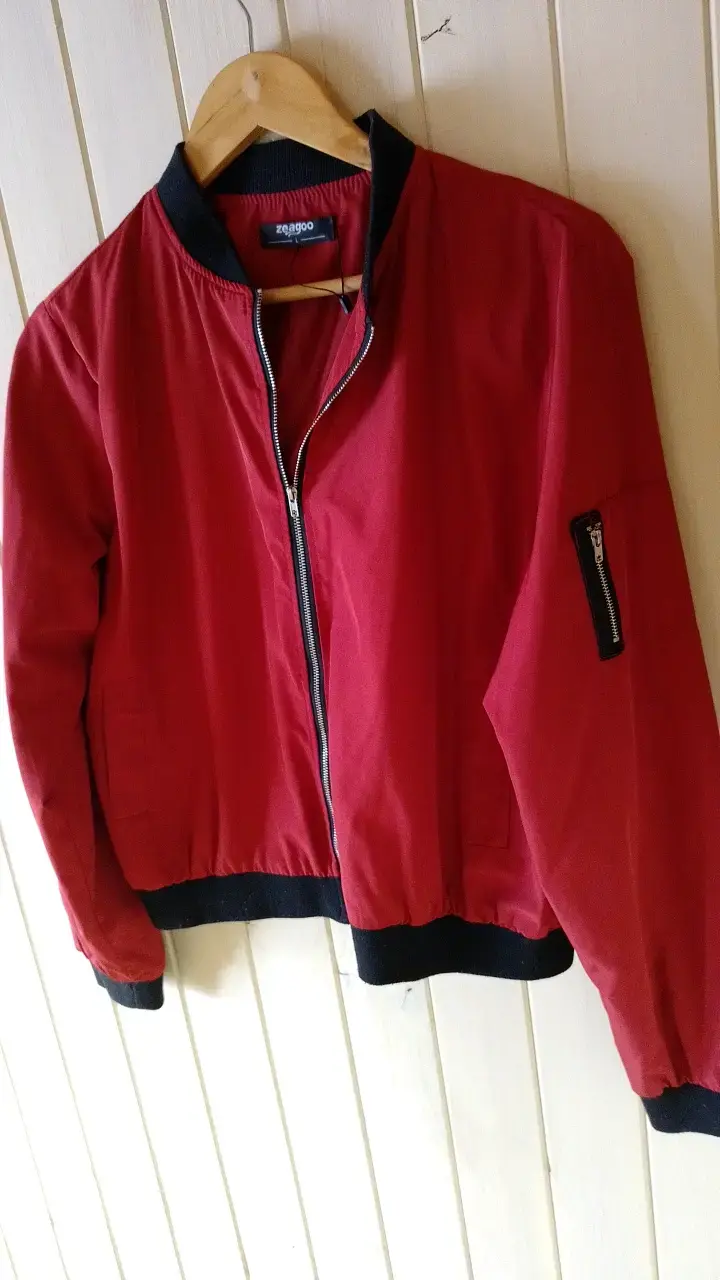 Chaqueta Bomber Roja Zeagoo para Mujer - 2