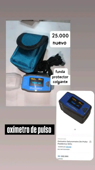 Oxímetro de Pulso Pediátrico ChoiceMMed Verde - miniatura 3