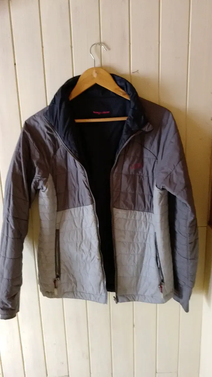 Chaqueta reversible gris y negra Kanni talla S - 1