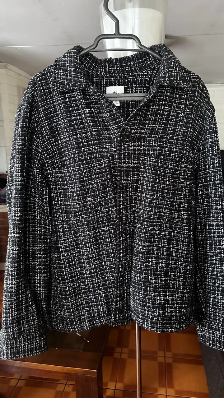 Chaqueta de tweed negra H&M para hombre - 2