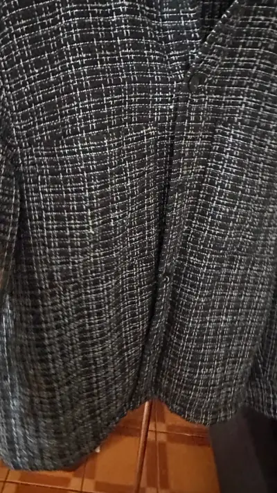 Chaqueta de tweed negra H&M para hombre - miniatura 4