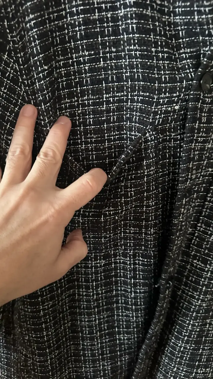 Chaqueta de tweed negra H&M para hombre - 5
