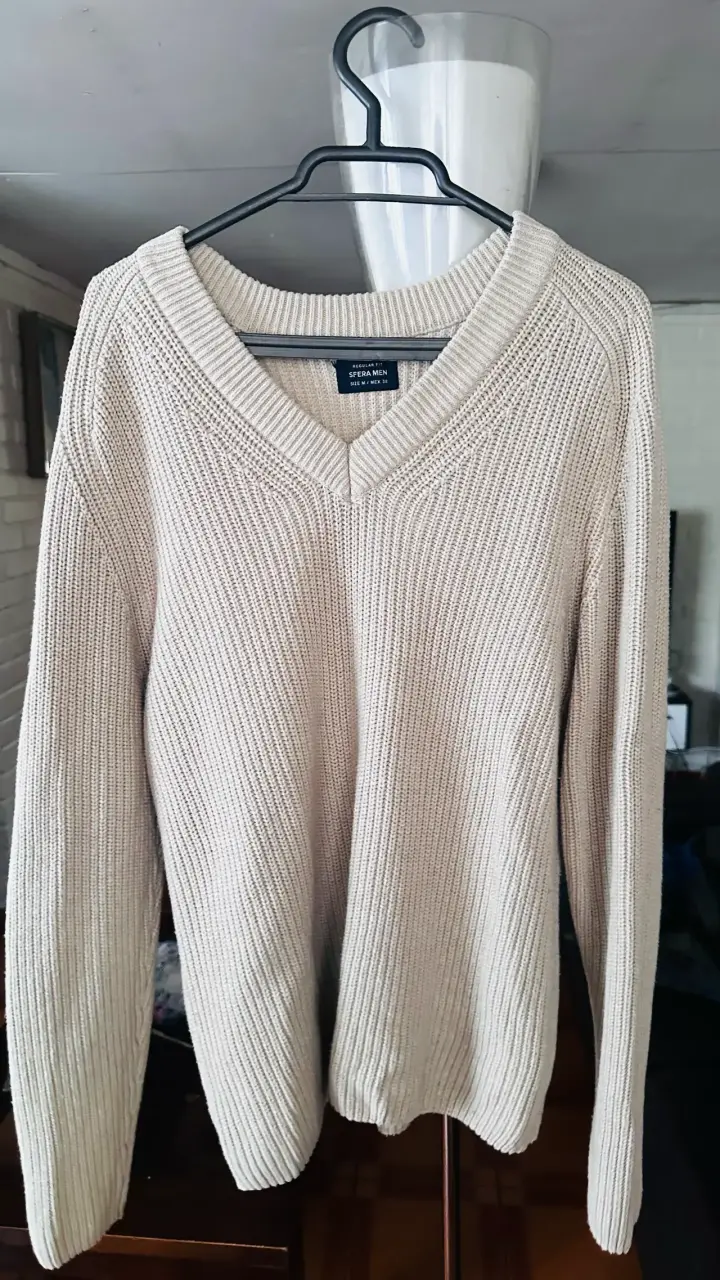 Suéter Beige para Hombre Sfera Talla M - 1