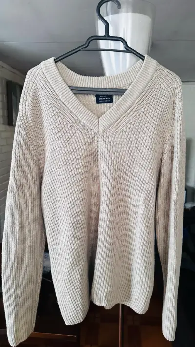 Suéter Beige para Hombre Sfera Talla M - miniatura 2