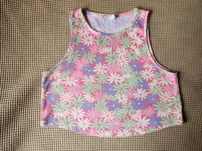 Polera sin mangas estampada floral colorida - miniatura 1