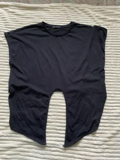 Polera negra con nudo para mujer talla M - miniatura 2
