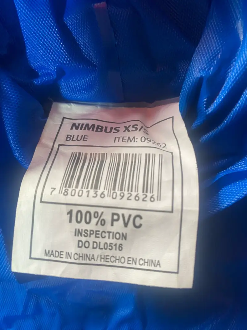 Poncho impermeable azul Nimbus XS/S - 1