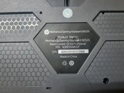 Teclado mecánico retroiluminado HP RGB - miniatura 3