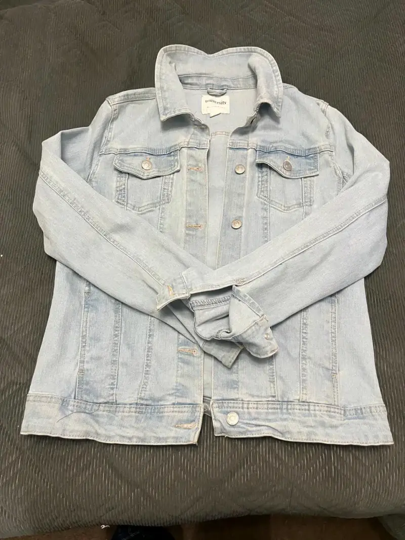 Chaqueta de mezclilla azul claro para hombre - 1