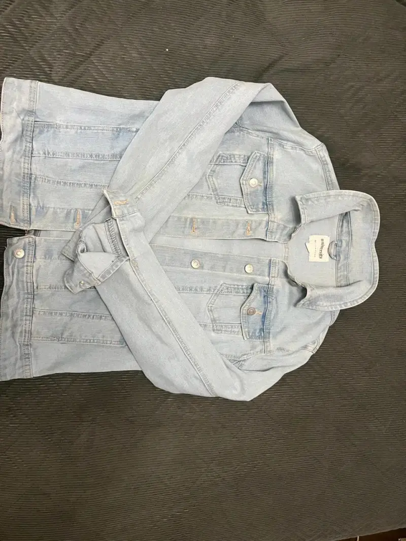Chaqueta de mezclilla azul claro para hombre - 2