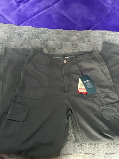 Pantalones cargo gris oscuro Index mujer - miniatura 1