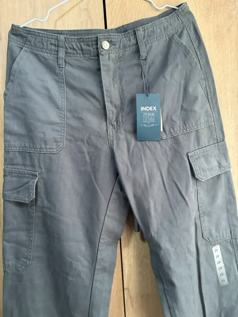 Pantalones cargo gris oscuro Index mujer - 2