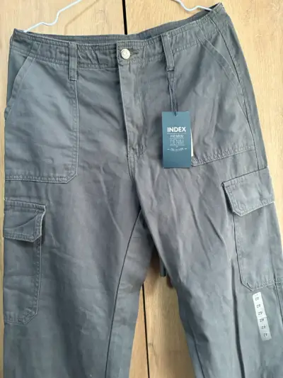 Pantalones cargo gris oscuro Index mujer - miniatura 2
