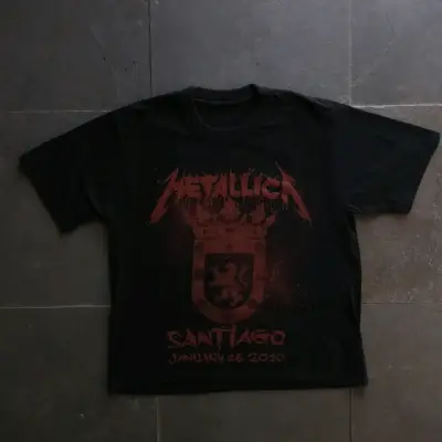 Polera Metallica Santiago 2010 Negra - miniatura 1