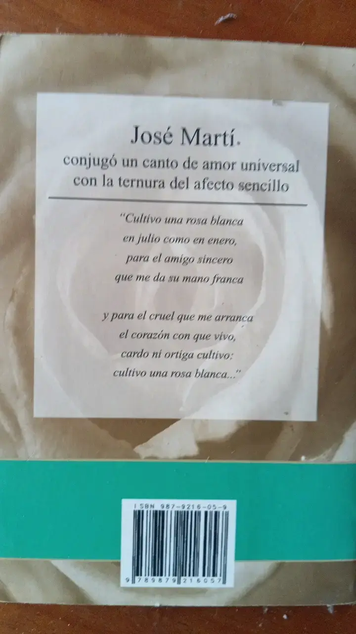 Antología de poemas de José Martí 'Cultivo una rosa blanca' - 2