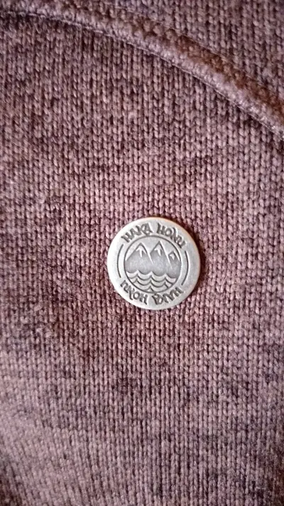 Chaqueta de lana marrón para mujer Haka Honu - miniatura 4