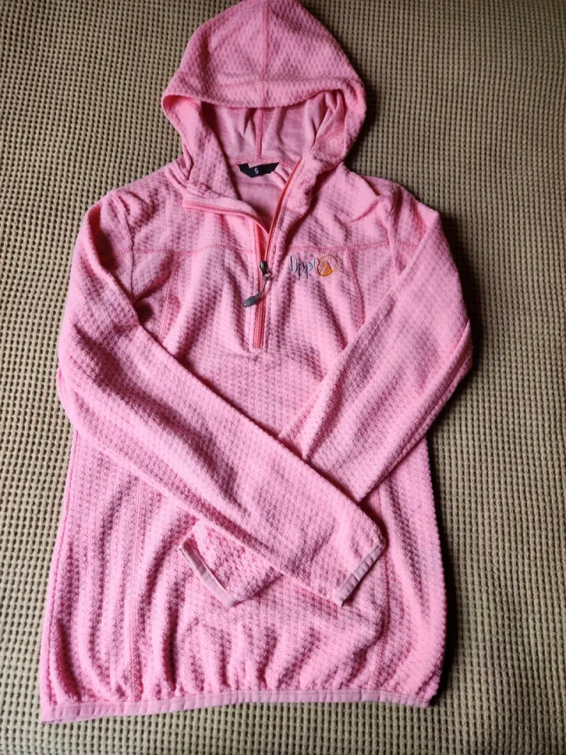 2x - Polerón rosado con capucha para mujer talla S - 1