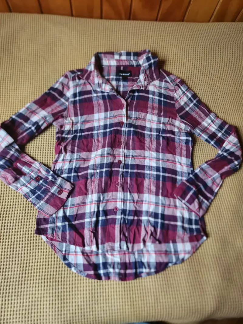 Camisa de franela a cuadros mujer - 1