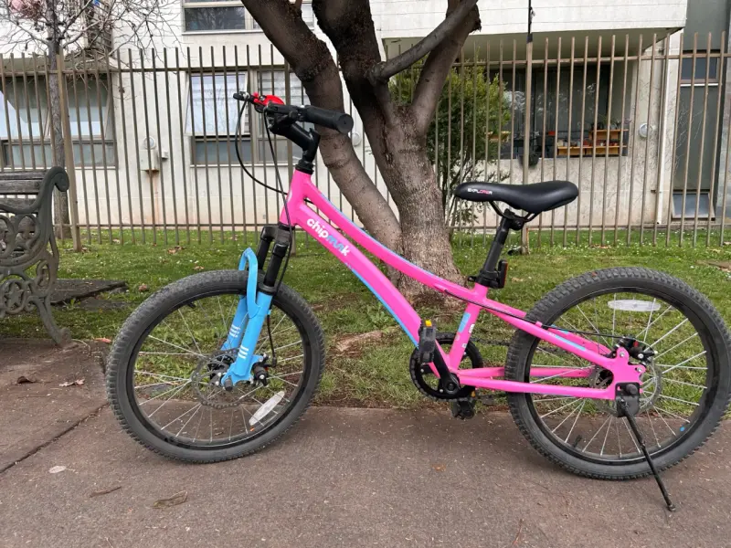 Bicicleta infantil Chipmunk Explorer rosa y azul - 1